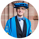 Image of Ronald Muirhead accepting their Honorary Fellowship at LJMU