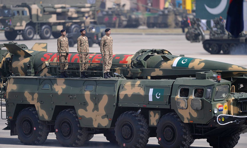 Shaheen-I missile on display at Pakistan Armed Forces parade