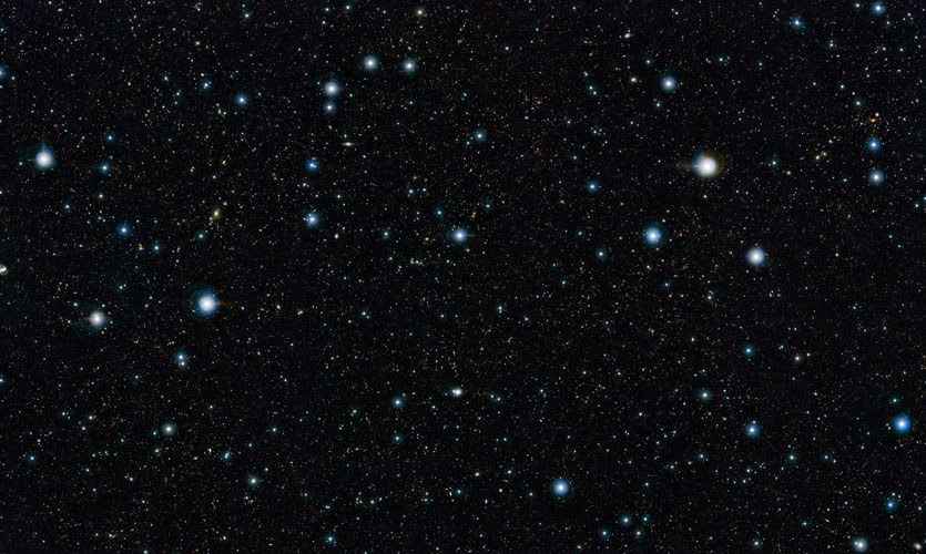 Image of many galaxies and stars