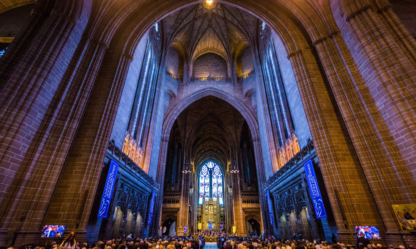 Interior of Liverpool Anglican Cathedral