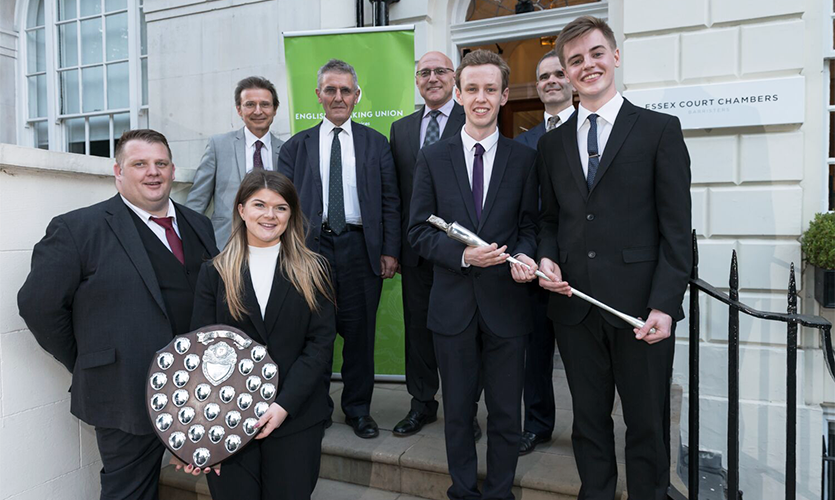 Group shot of the winners of the mooting competition
