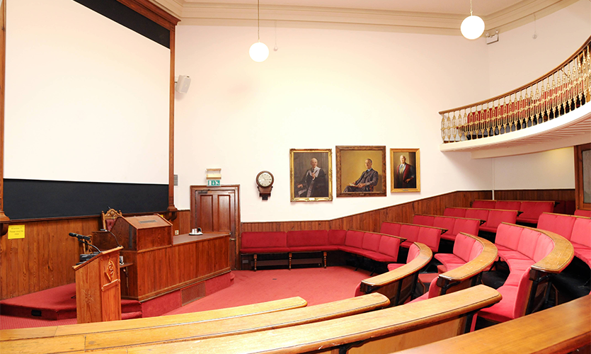 Image of the inside of a lecture theatre