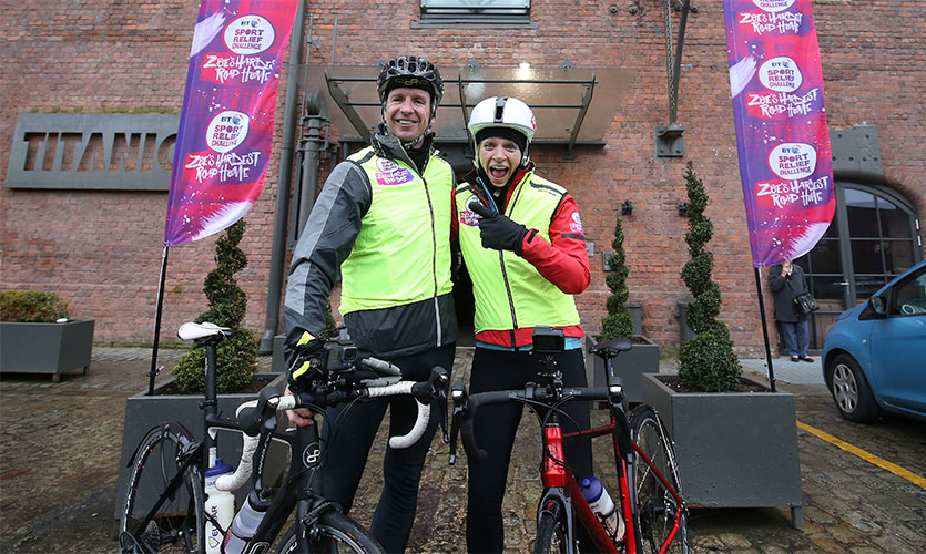Zoe Ball and Greg Whyte - Sport Relief