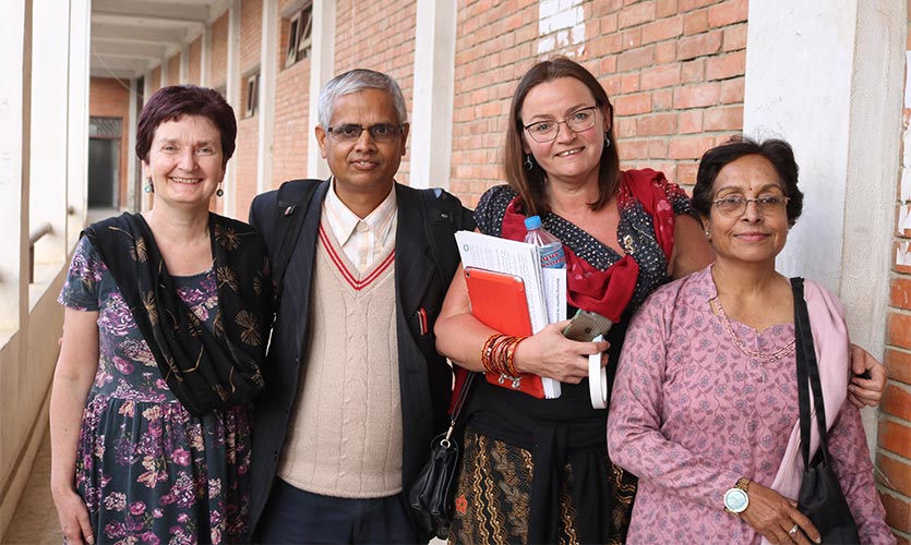 Group Shot - Bid to stop stigma of menstruation in Nepal