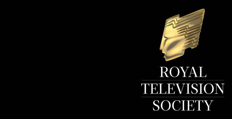 Image of gold Royal Television Societ logo on black background