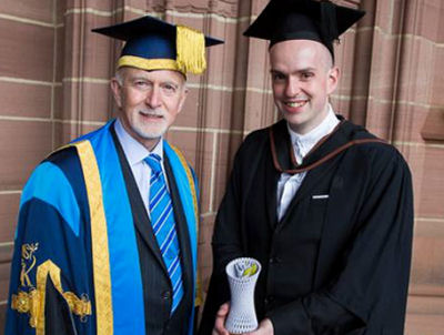 Image of Andrew McMillan receiving VC award