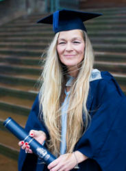 Image of Susan Sumner in cap and gown