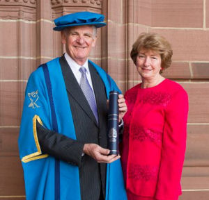 Honorary Fellow Robert Hough and his wife