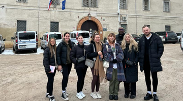 Criminology students visit Slovenia for international crime and harm reduction discussions