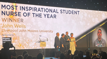 'Most Inspirational Student Nurse of the Year' awarded to LJMU's John Wells