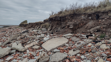 Rapidly changing climate poses high risk for legacy waste pollution on UK coast