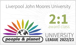 LJMU has climbed 22 places in the People and Planet league table in the last 12 months