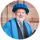 Image of Andrew Miller accepting their Honorary Fellowship at LJMU