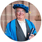Image of Ramsey Campbell accepting their Honorary Fellowship at LJMU