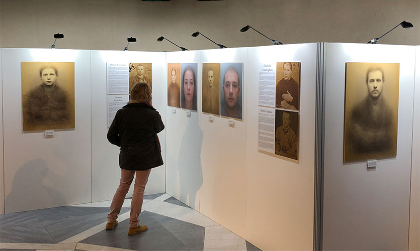 Convicts: An exhibition of photographs and average faces of nineteenth and twenty-first century convicts
