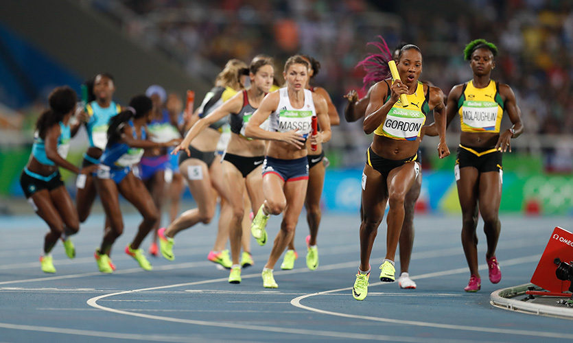 Kelly Massey competing at Rio Olympics
