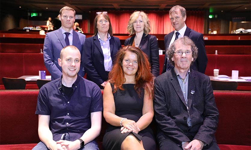 Group shot - Cheering for research and innovation at the Royal Court