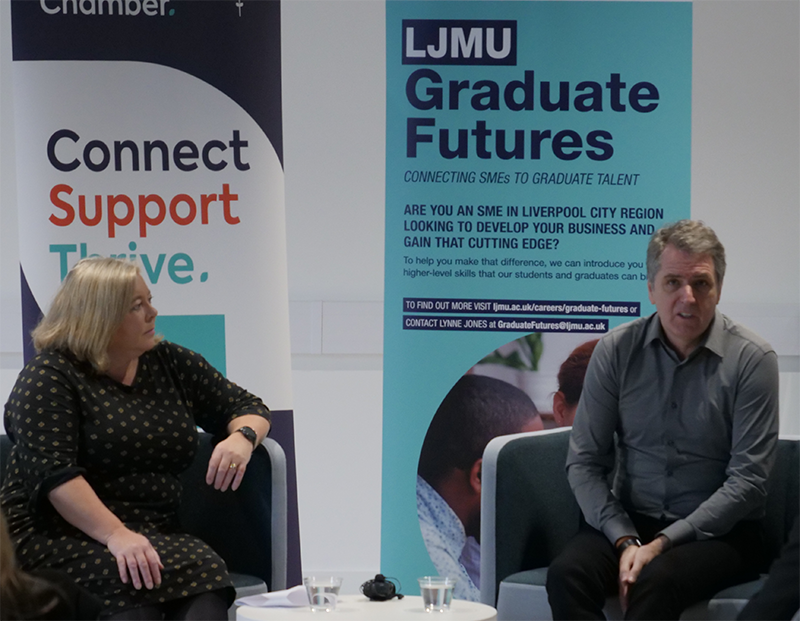 Steve Rotheram, Metro Mayor of the Liverpool City Region, at LJMU Graduates Futures event