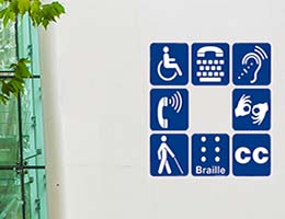 Disabled users sign